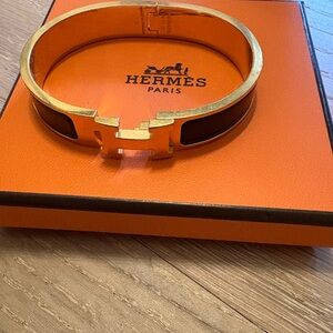 Hermès Gold Bracelet Clic H Bracelet